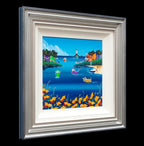 Bright Poppies Above the Bay - Original - SOLD by artist Anne Blundell - Wyecliffe Galleries