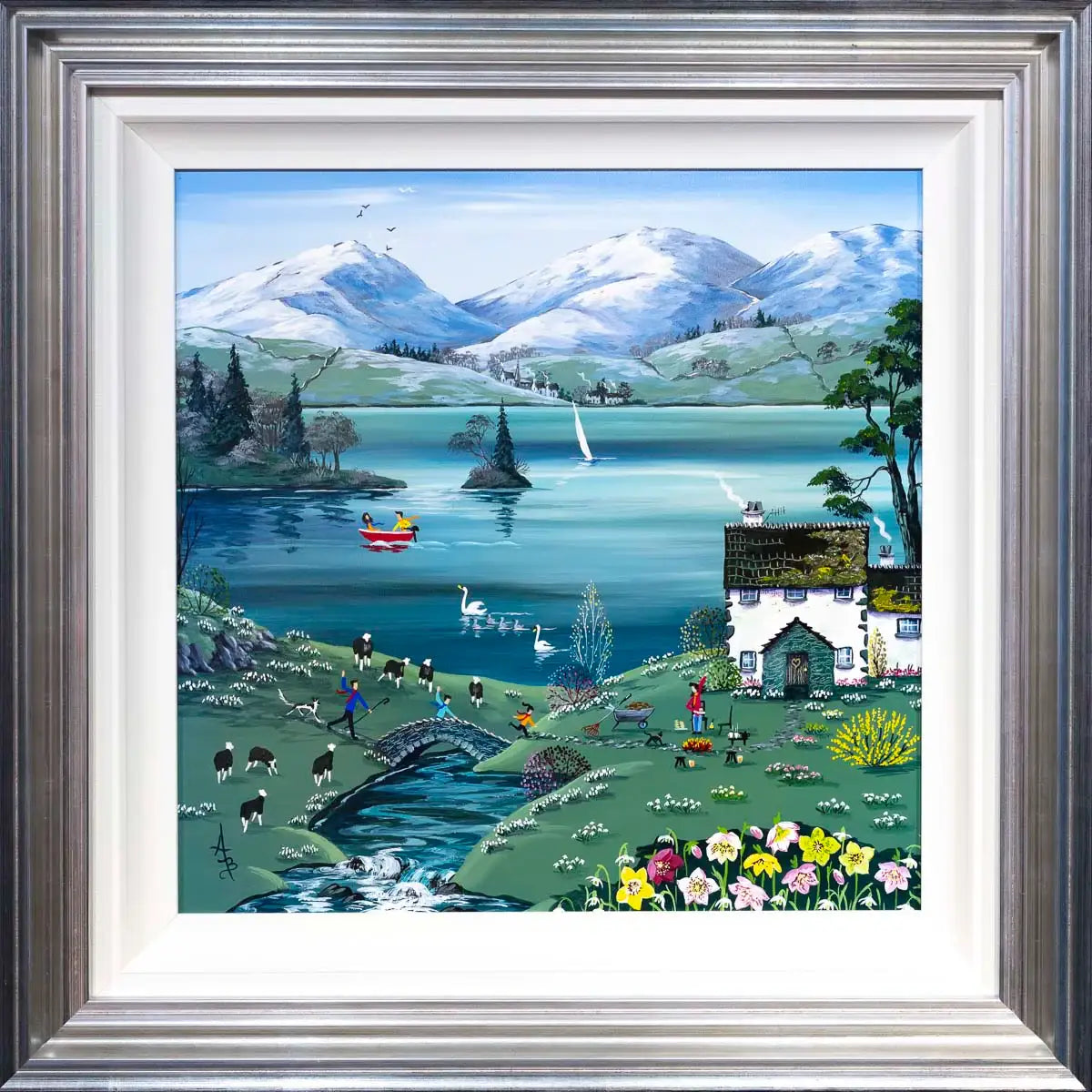 Buttered Crumpets and a Touch of Spring - Original - SOLD by artist Anne Blundell - Wyecliffe Galleries