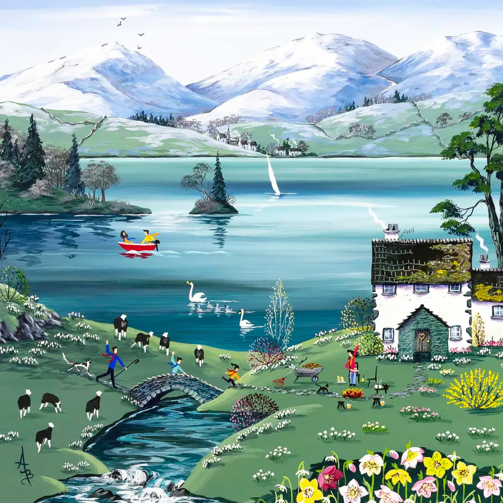 Buttered Crumpets and a Touch of Spring - Original - SOLD by artist Anne Blundell - Wyecliffe Galleries