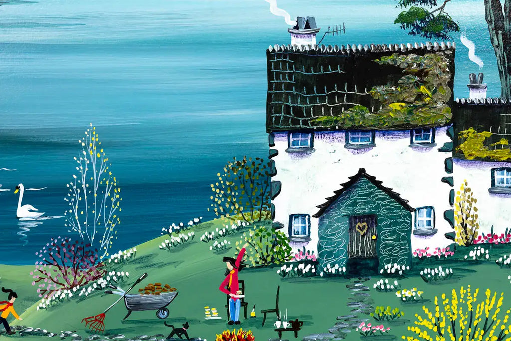 Buttered Crumpets and a Touch of Spring - Original - SOLD by artist Anne Blundell - Wyecliffe Galleries