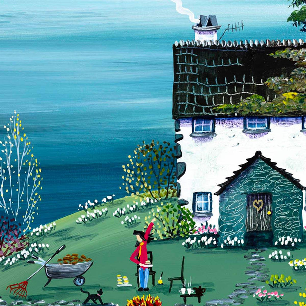 Buttered Crumpets and a Touch of Spring - Original - SOLD by artist Anne Blundell - Wyecliffe Galleries