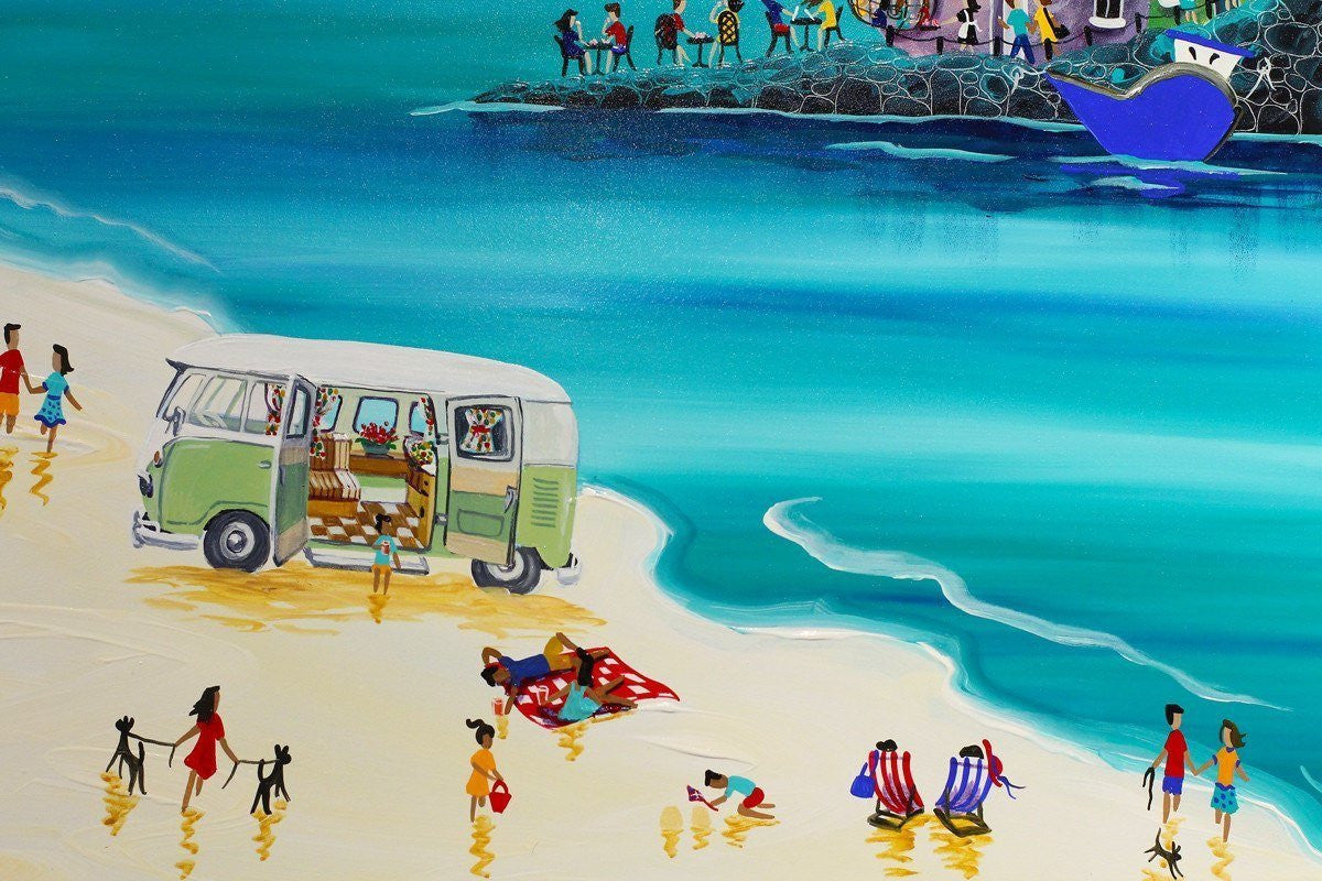 Camping on the Beach - SOLD Anne Blundell