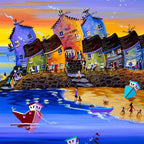 Clifftop Dance - Original - SOLD by artist Anne Blundell - Wyecliffe Galleries