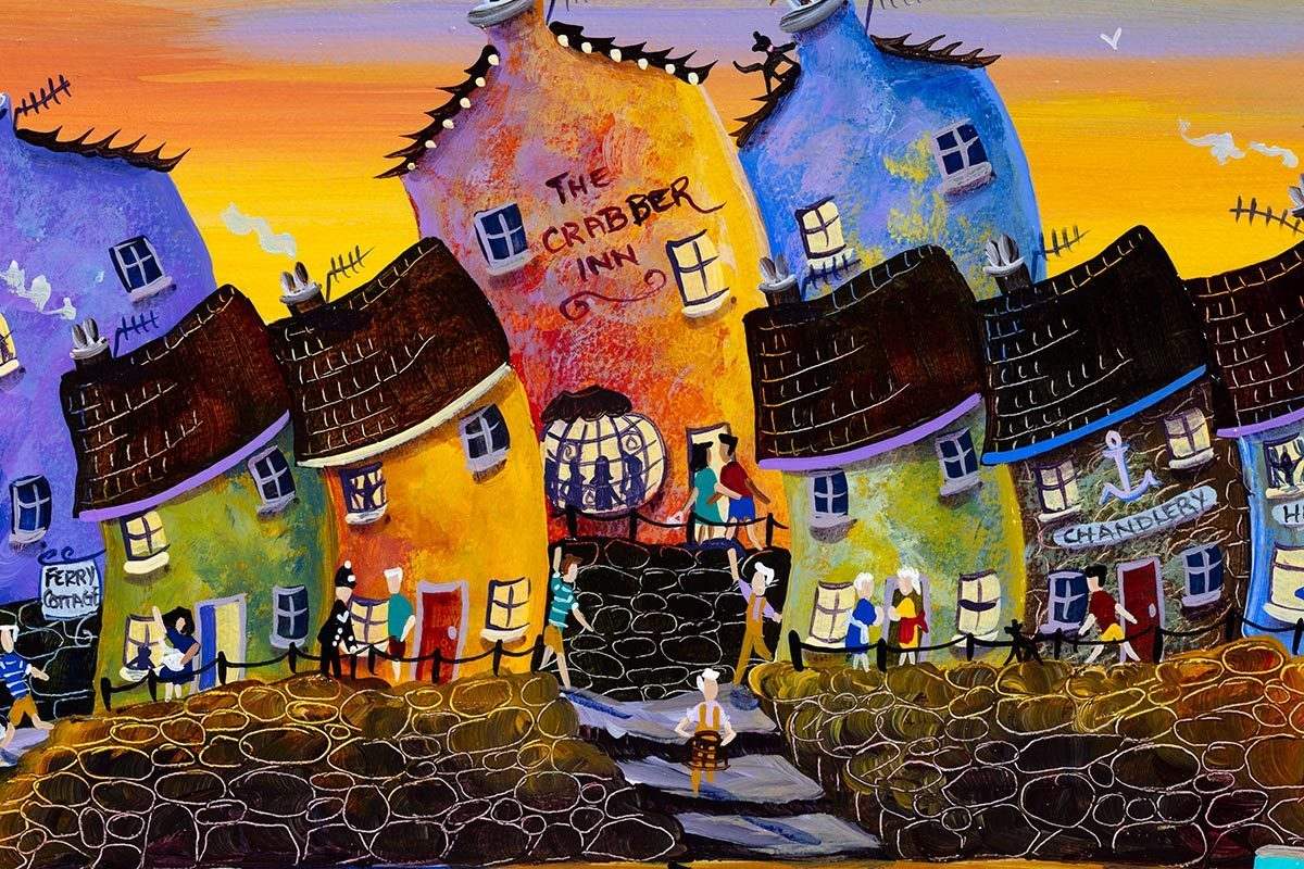 Clifftop Dance - Original - SOLD by artist Anne Blundell - Wyecliffe Galleries