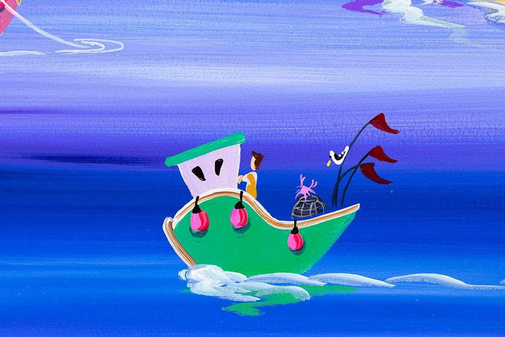 Clifftop Dance - Original - SOLD by artist Anne Blundell - Wyecliffe Galleries