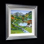 Collecting The Herdwicks - Original - SOLD by artist Anne Blundell - Wyecliffe Galleries