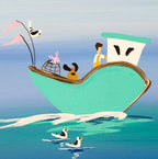 Crab Quay Pickers - Original - SOLD by artist Anne Blundell - Wyecliffe Galleries