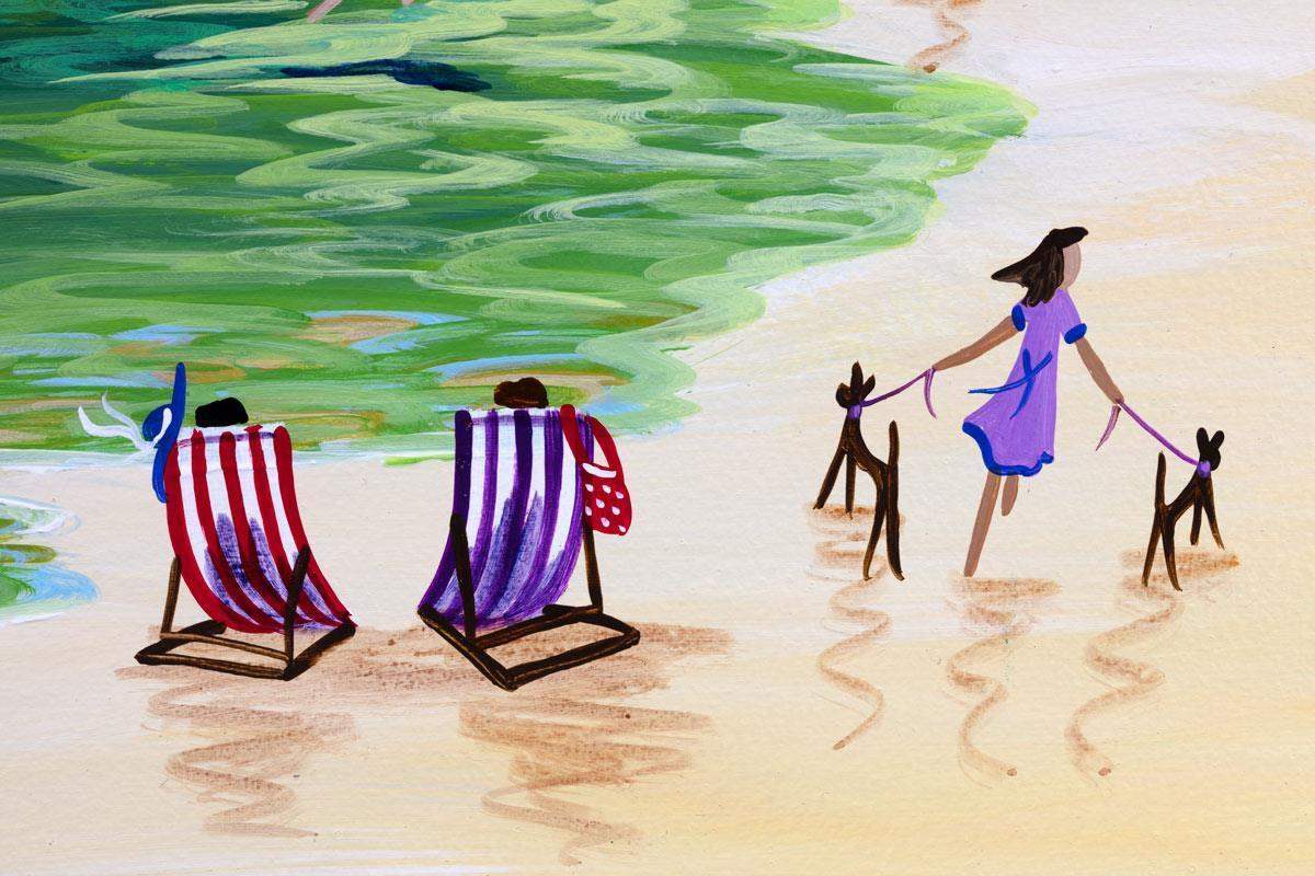 Crab Quay Pickers - Original - SOLD by artist Anne Blundell - Wyecliffe Galleries