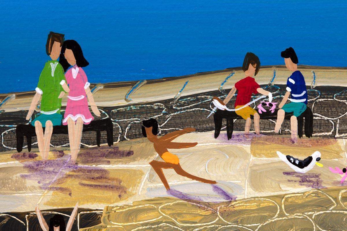 Crab Quay Pickers - Original - SOLD by artist Anne Blundell - Wyecliffe Galleries