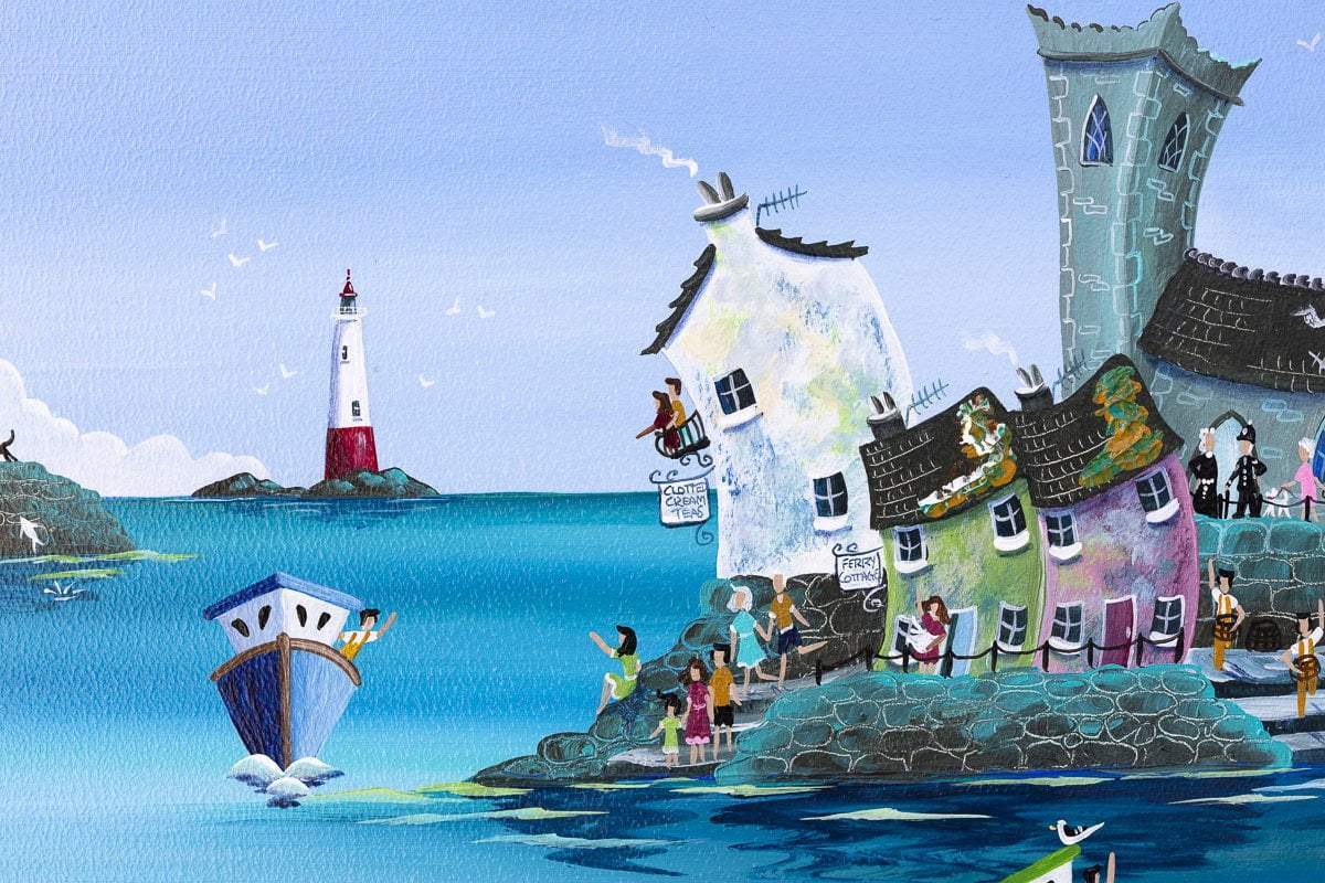 Crab Quay Water Babies - Original - SOLD by artist Anne Blundell - Wyecliffe Galleries