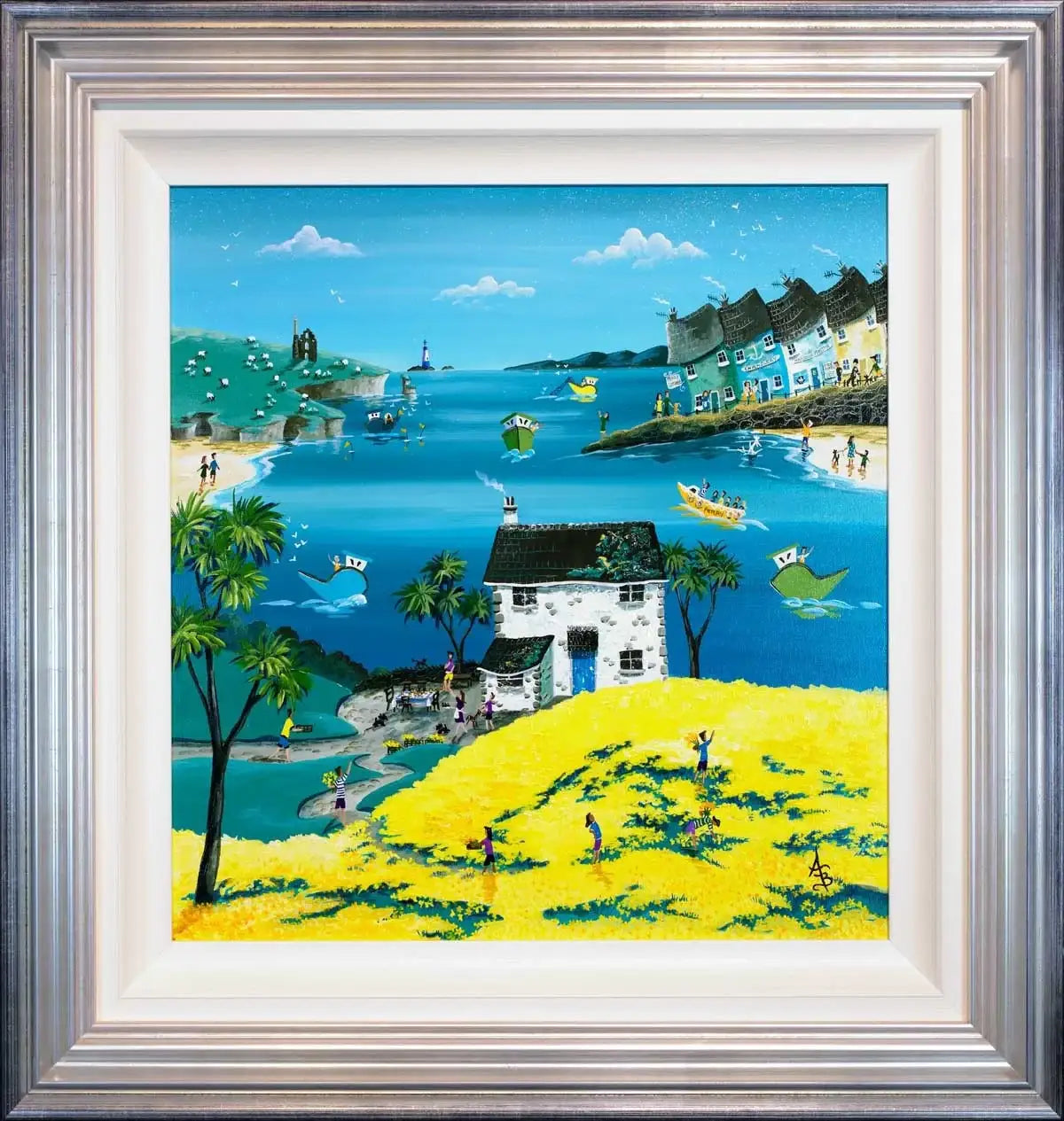Daffodil Pickers Lunch - Original - SOLD by artist Anne Blundell - Wyecliffe Galleries