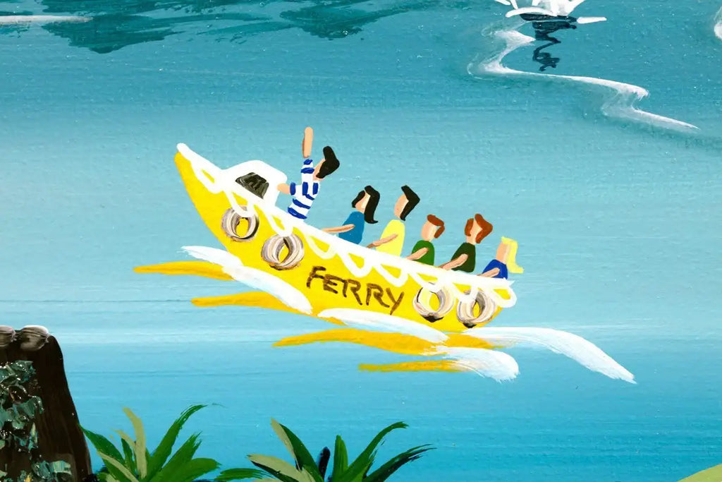 Daffodil Pickers Lunch - Original - SOLD by artist Anne Blundell - Wyecliffe Galleries