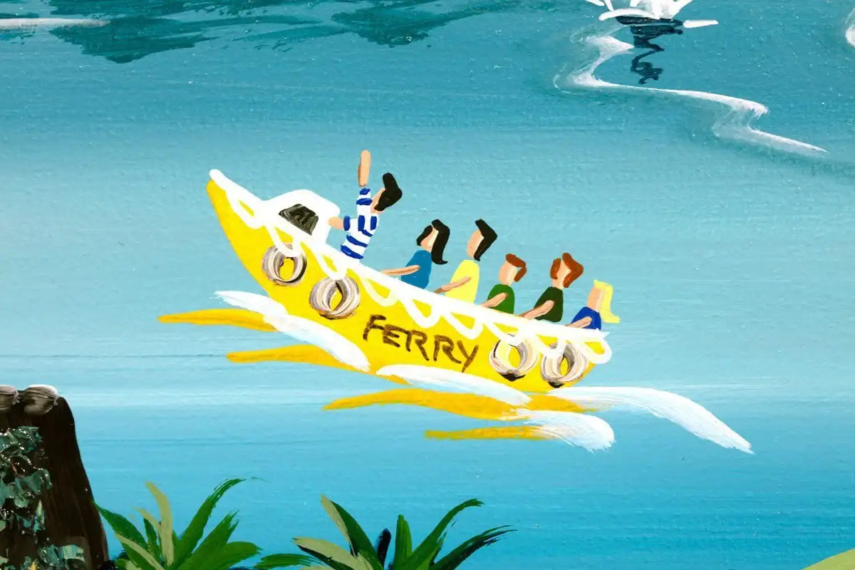 Daffodil Pickers Lunch - Original - SOLD by artist Anne Blundell - Wyecliffe Galleries