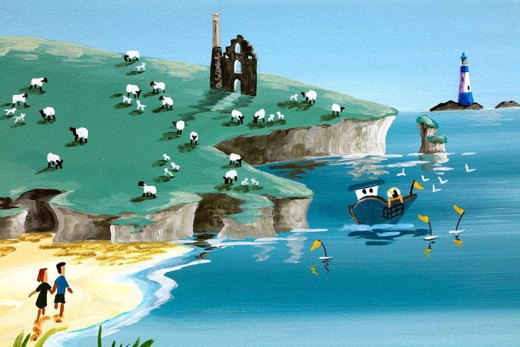 Daffodil Pickers Lunch - Original - SOLD by artist Anne Blundell - Wyecliffe Galleries