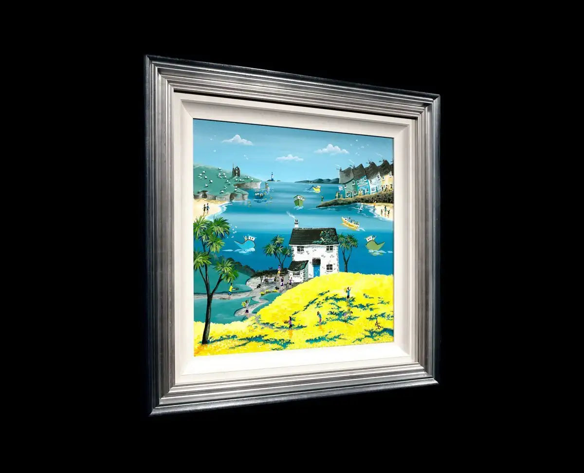 Daffodil Pickers Lunch - Original - SOLD by artist Anne Blundell - Wyecliffe Galleries