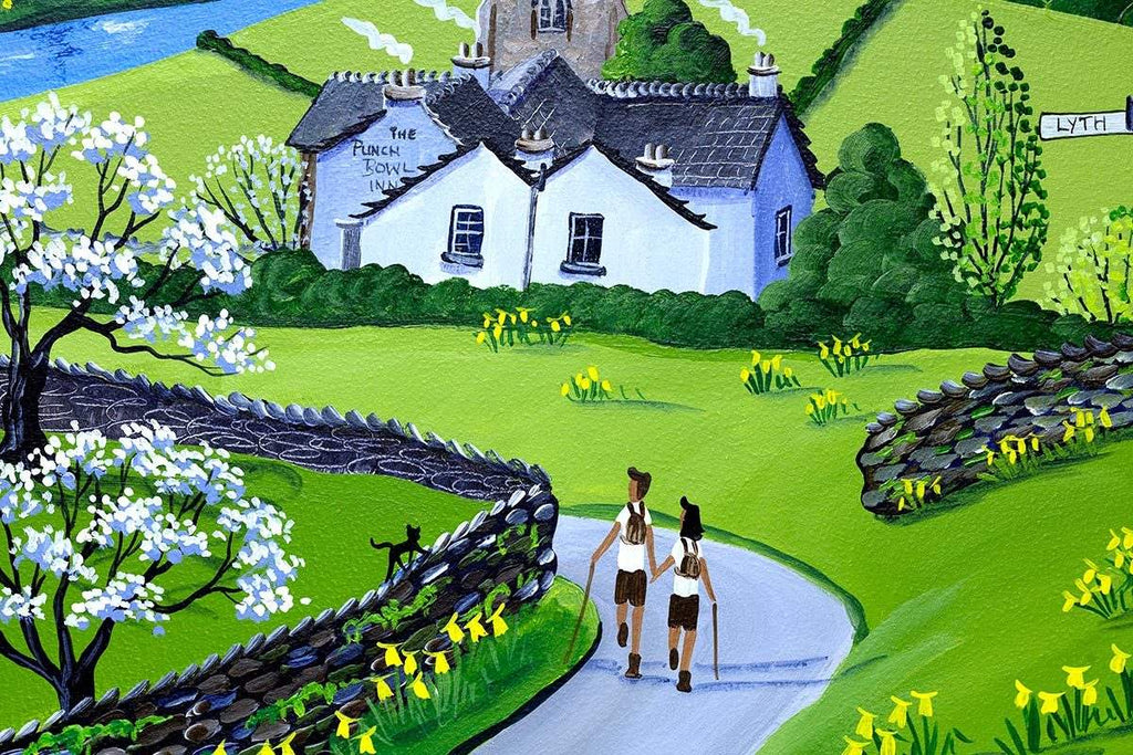 Damson Blossom - SOLD by artist Anne Blundell - Wyecliffe Galleries