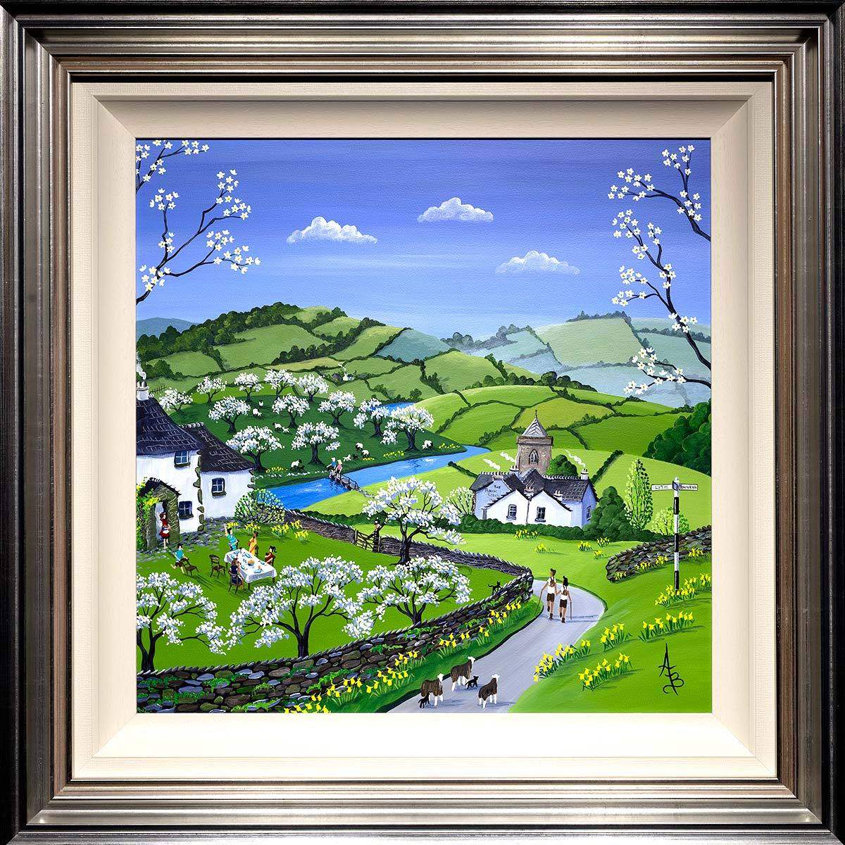 Damson Blossom - SOLD by artist Anne Blundell - Wyecliffe Galleries