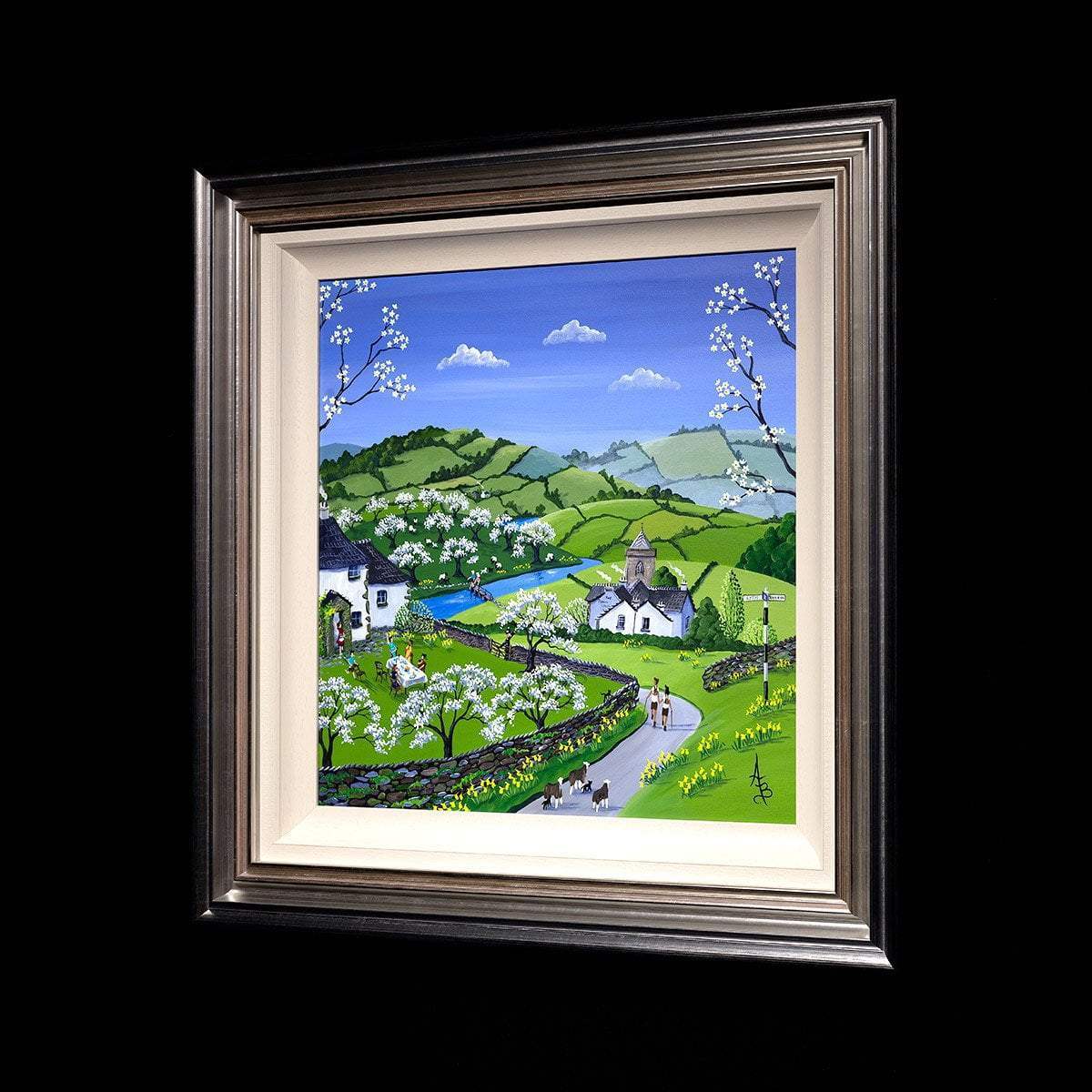 Damson Blossom - SOLD by artist Anne Blundell - Wyecliffe Galleries