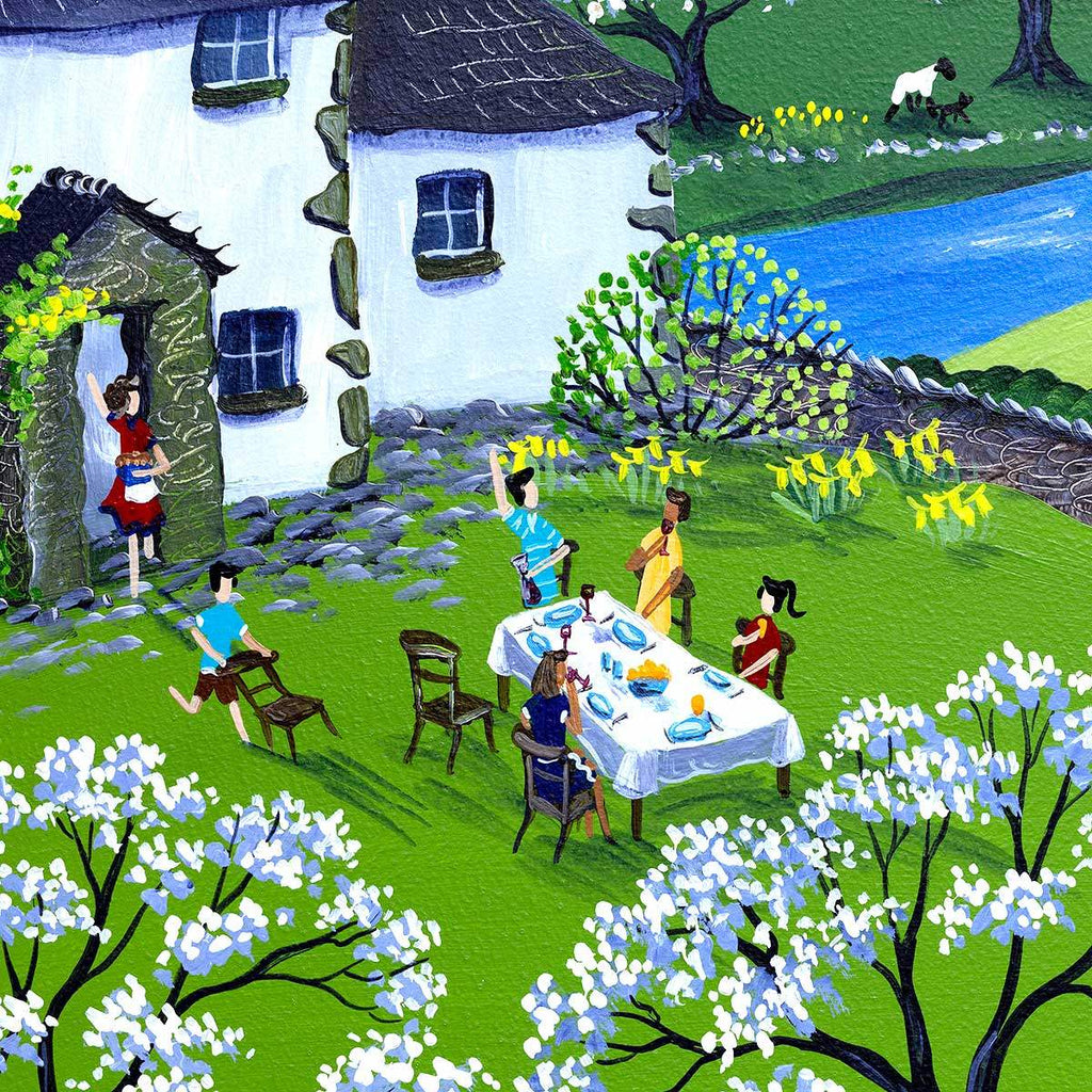 Damson Blossom - SOLD by artist Anne Blundell - Wyecliffe Galleries