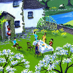 Damson Blossom - SOLD by artist Anne Blundell - Wyecliffe Galleries