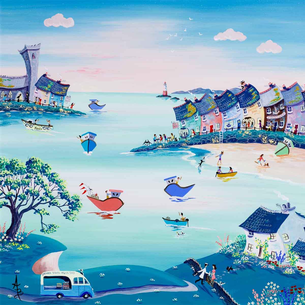 Dawn Delivery - Original - SOLD by artist Anne Blundell - Wyecliffe Galleries