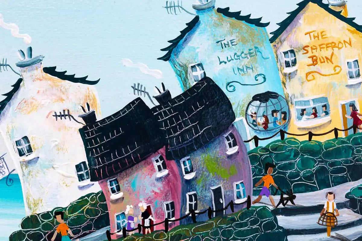 Delivery to Look Out Cottage - Original - SOLD by artist Anne Blundell - Wyecliffe Galleries