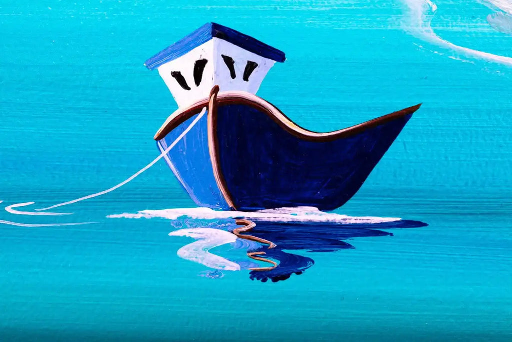 Delivery to Look Out Cottage - Original - SOLD by artist Anne Blundell - Wyecliffe Galleries