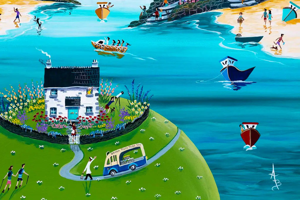 Delivery to Look Out Cottage - Original - SOLD by artist Anne Blundell - Wyecliffe Galleries