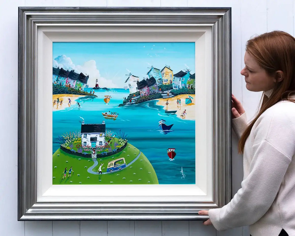 Delivery to Look Out Cottage - Original - SOLD by artist Anne Blundell - Wyecliffe Galleries