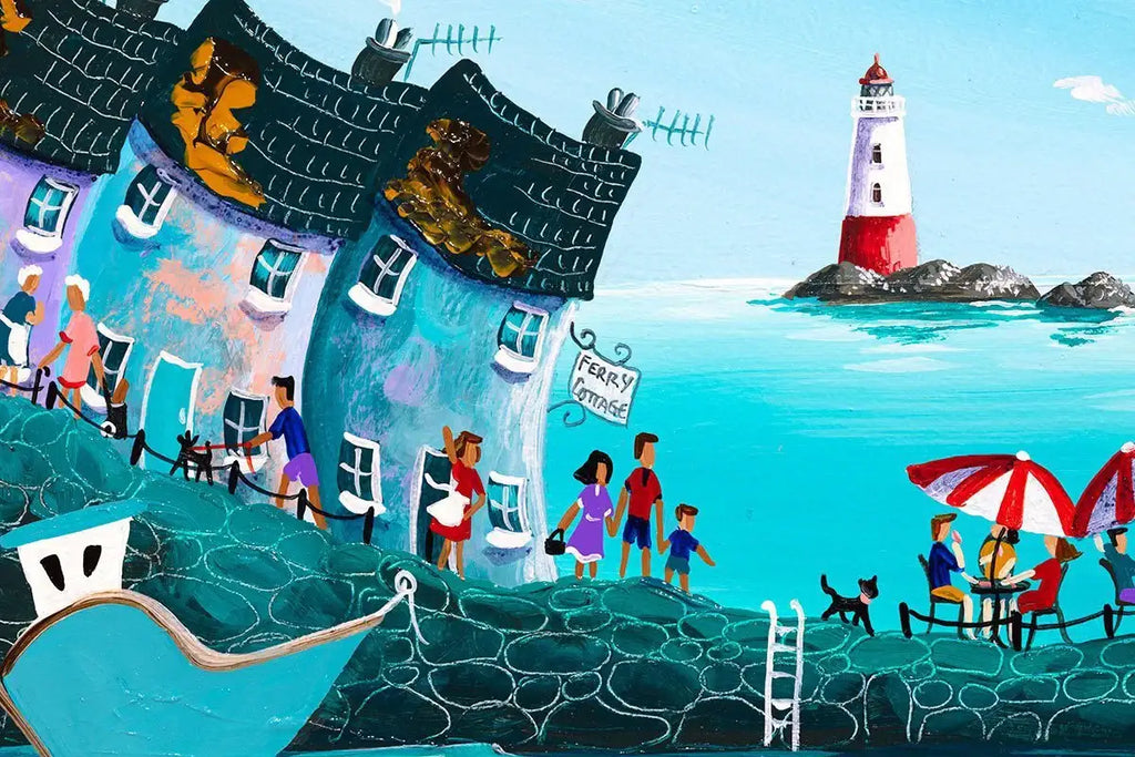 Dolphin Bay - Original - SOLD by artist Anne Blundell - Wyecliffe Galleries