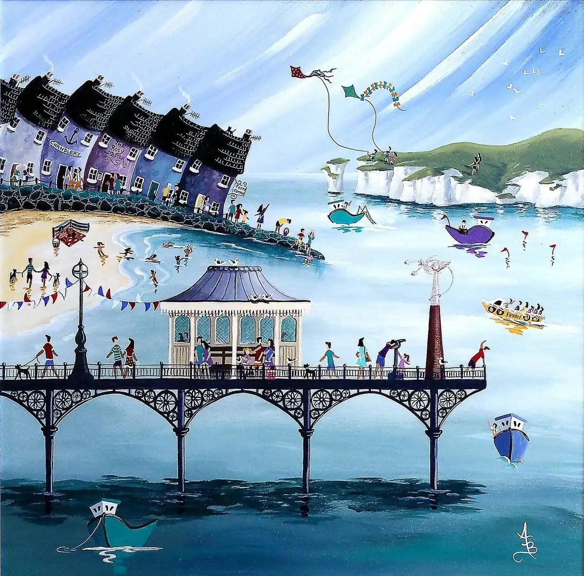 Enjoying The View - SOLD by artist Anne Blundell - Wyecliffe Galleries