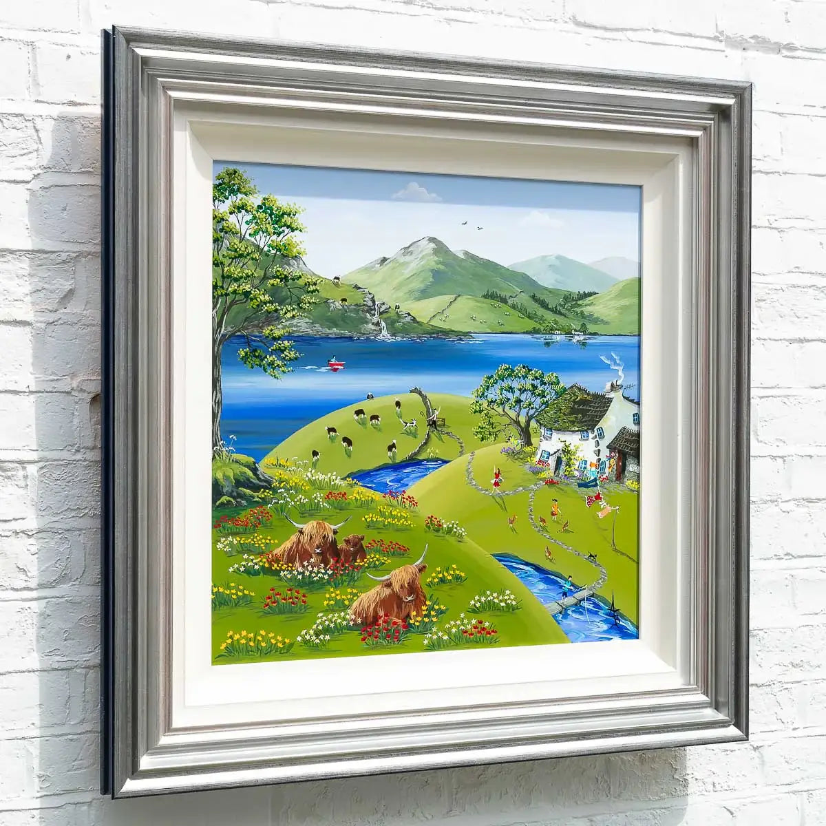 Eric in the Meadow - Original - SOLD by artist Anne Blundell - Wyecliffe Galleries