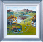 Eric Inspects The New Champion - Original - SOLD by artist Anne Blundell - Wyecliffe Galleries