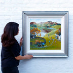 Eric Inspects The New Champion - Original - SOLD by artist Anne Blundell - Wyecliffe Galleries