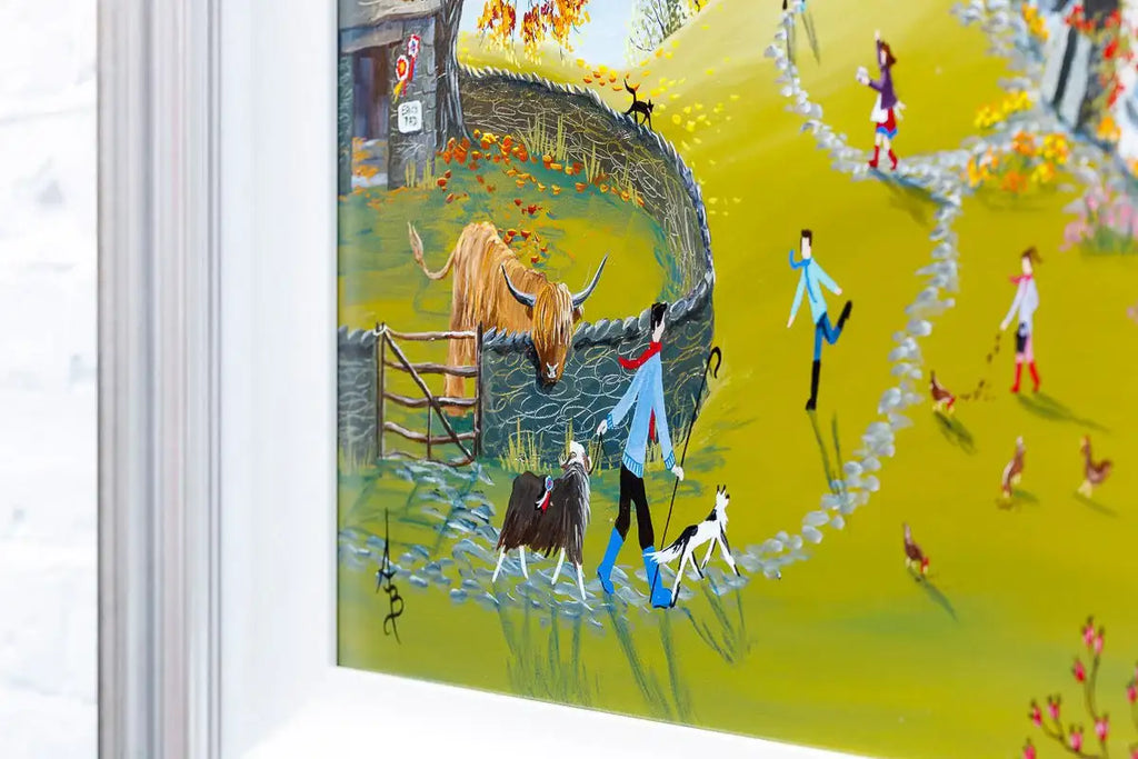 Eric Inspects The New Champion - Original - SOLD by artist Anne Blundell - Wyecliffe Galleries