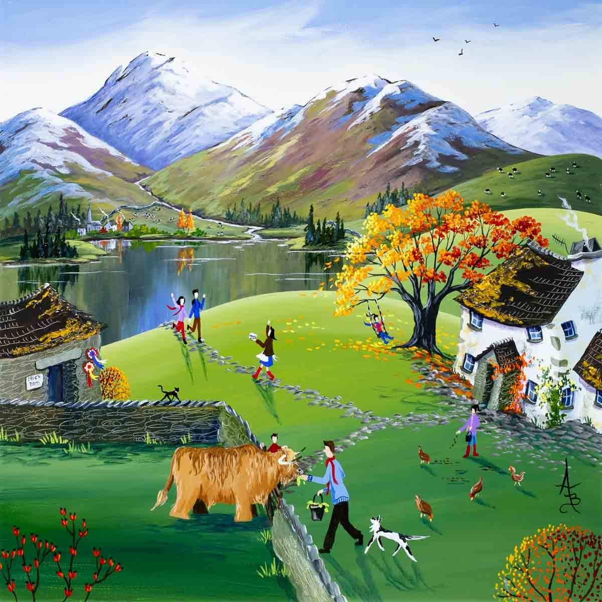 Eric's Treat - Original - SOLD by artist Anne Blundell - Wyecliffe Galleries