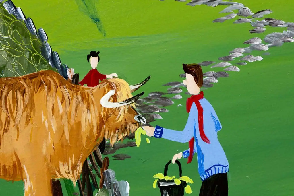 Eric's Treat - Original - SOLD by artist Anne Blundell - Wyecliffe Galleries