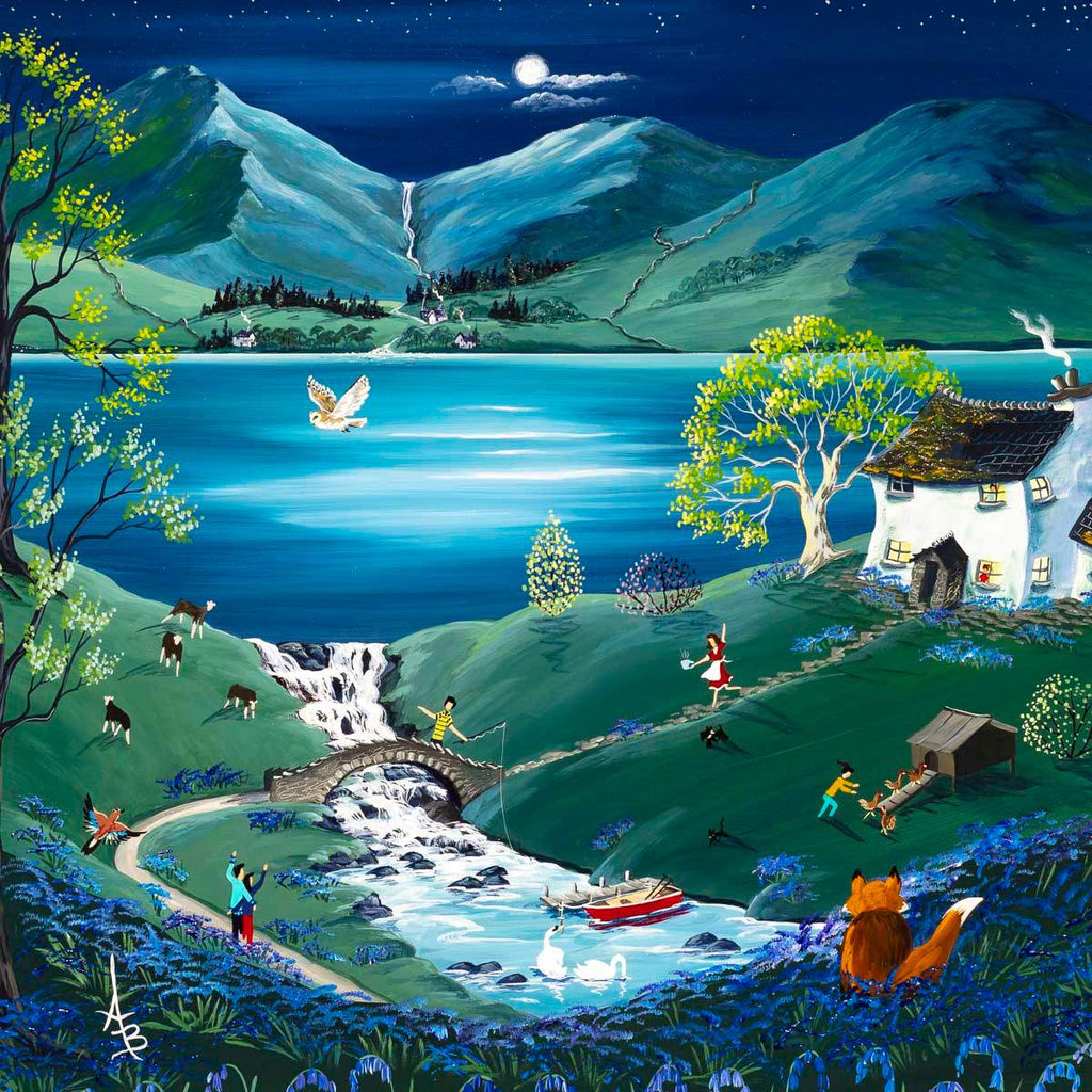 Evening Walk Home - Original - SOLD by artist Anne Blundell - Wyecliffe Galleries