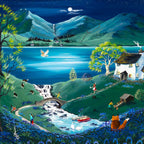 Evening Walk Home - Original - SOLD by artist Anne Blundell - Wyecliffe Galleries