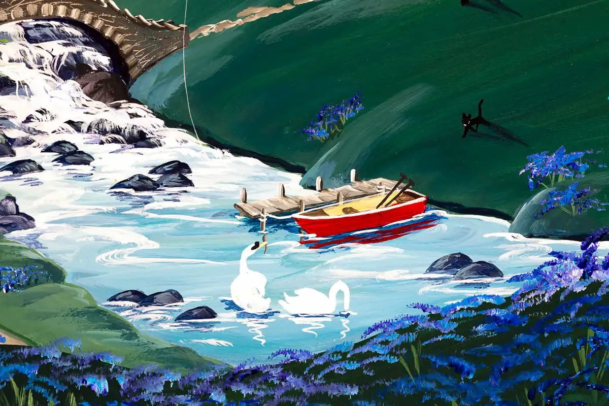 Evening Walk Home - Original - SOLD by artist Anne Blundell - Wyecliffe Galleries