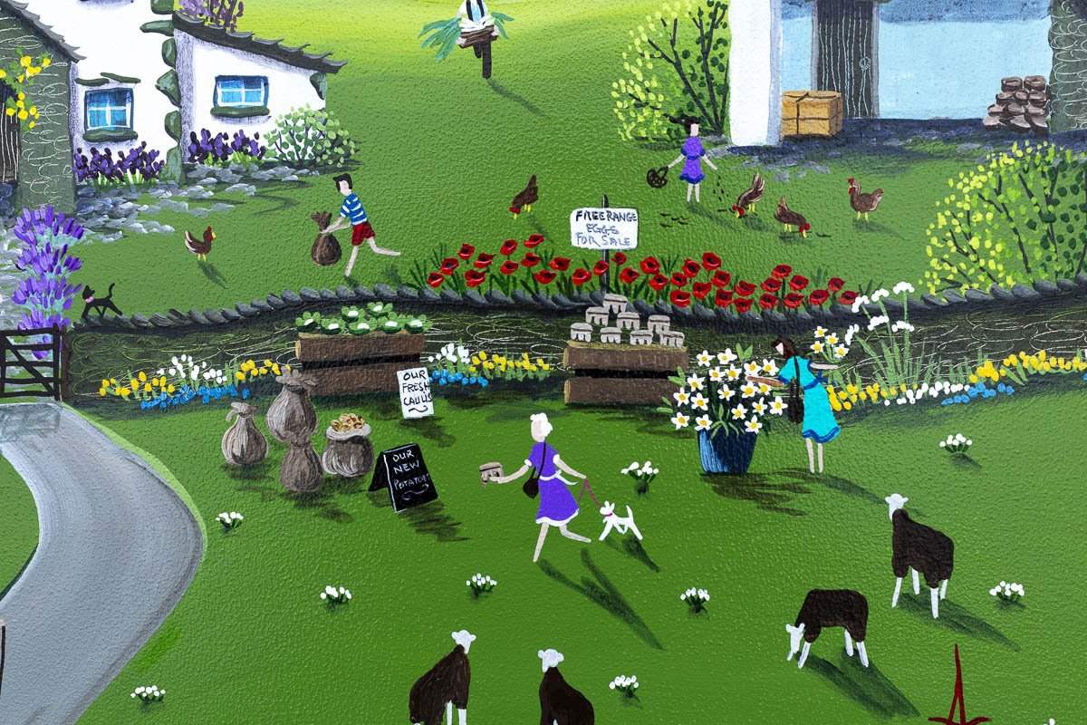 Farm Fresh - Original - SOLD by artist Anne Blundell - Wyecliffe Galleries