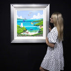 Flying Kites - Original - SOLD by artist Anne Blundell - Wyecliffe Galleries