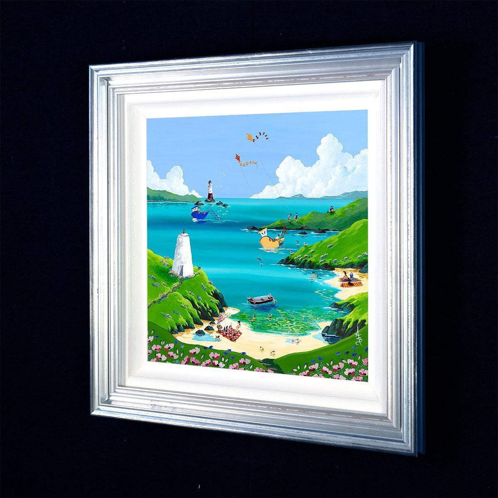 Flying Kites - Original - SOLD by artist Anne Blundell - Wyecliffe Galleries