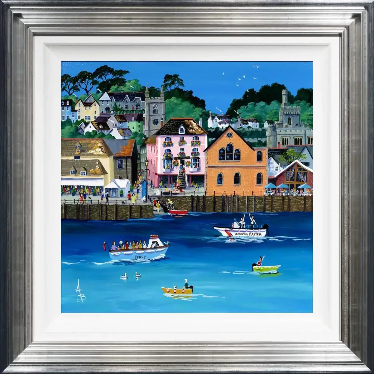 Fowey Ferry - Original - SOLD by artist Anne Blundell - Wyecliffe Galleries