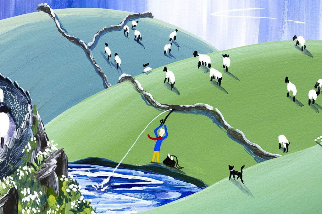 Frosted Snowdrops - Original - SOLD by artist Anne Blundell - Wyecliffe Galleries