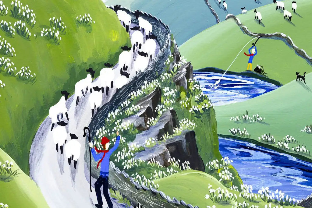 Frosted Snowdrops - Original - SOLD by artist Anne Blundell - Wyecliffe Galleries