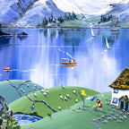 Frosted Snowdrops - Original - SOLD by artist Anne Blundell - Wyecliffe Galleries