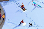 Fun in the Snow at Lookout Cottage - Original - SOLD by artist Anne Blundell - Wyecliffe Galleries