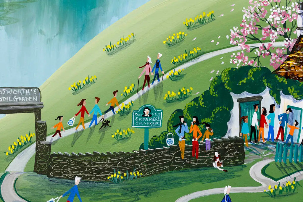 Grasmere Gingerbread Shop - Original - SOLD by artist Anne Blundell - Wyecliffe Galleries