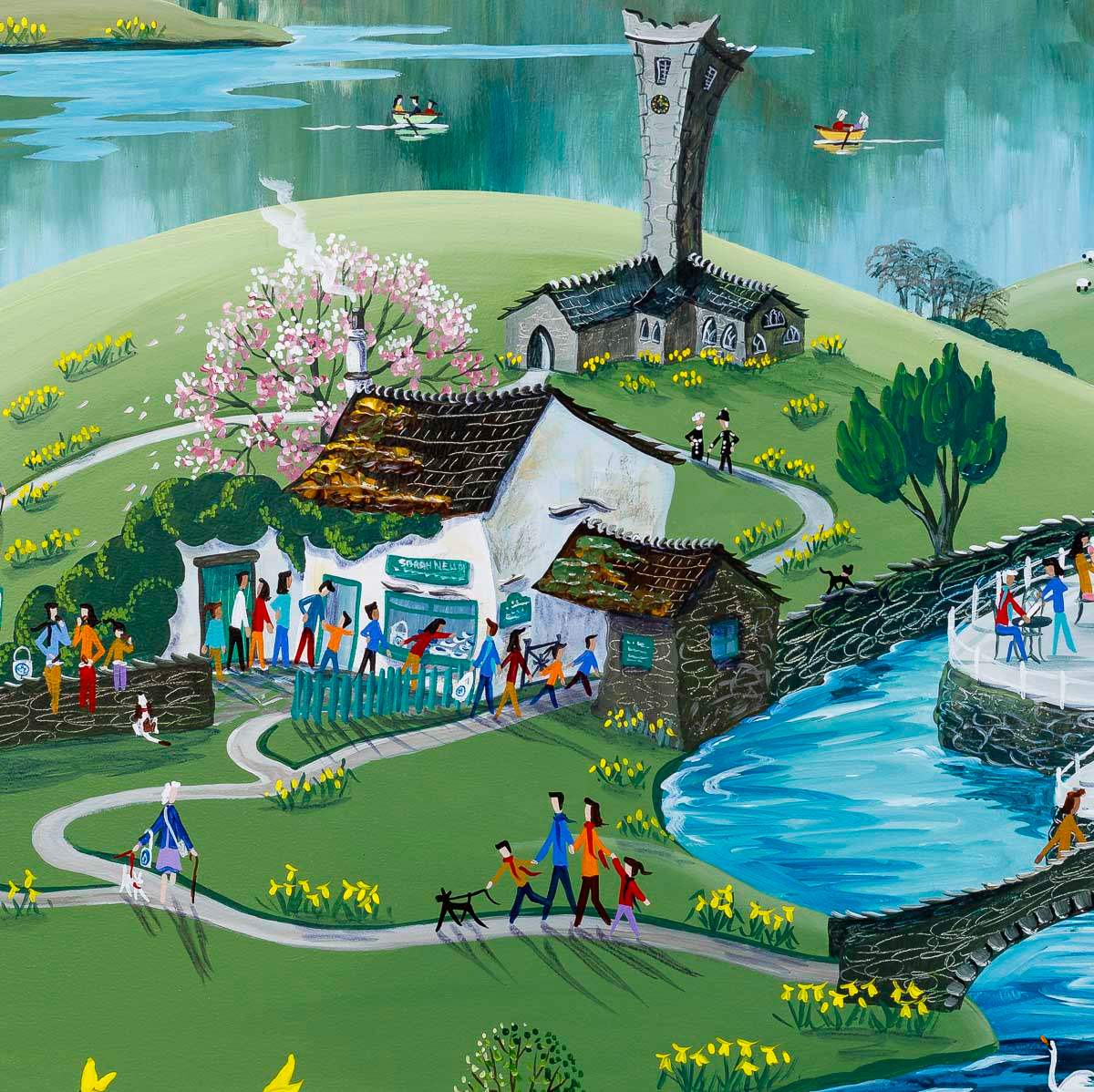 Grasmere Gingerbread Shop - Original - SOLD by artist Anne Blundell - Wyecliffe Galleries